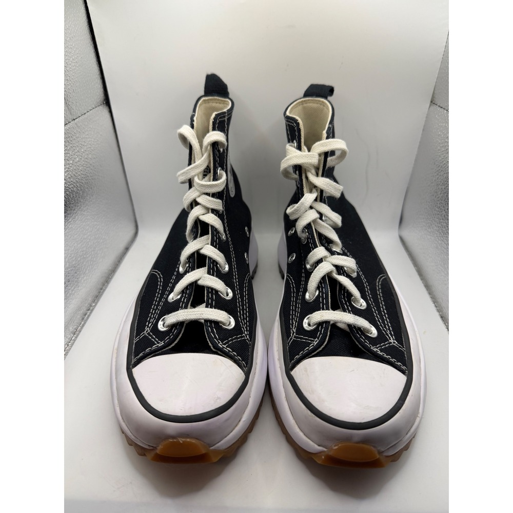 Converse Run Star Hike High Top Platform Sneakers Black 166800C Mens 6 W7.5